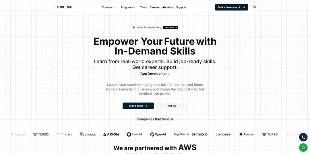 Edutech Website Talent Trek